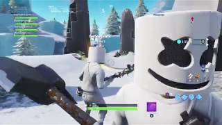 Marshmello Skin Unmasked Face Reveal Fortnite Battle Royale [upl. by Seiber]