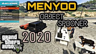 How to use OBJECT SPOONER in GTA V  MENYOO  MODS TUTORIAL [upl. by Hannazus]