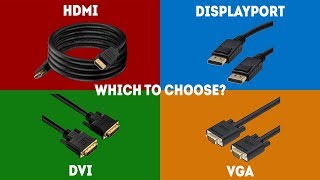 HDMI vs DisplayPort vs DVI vs VGA  Simple Explanation [upl. by Attem]