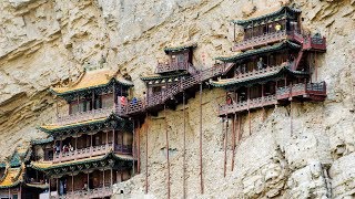 Chinas Hanging Monastery  4K [upl. by Samaj]