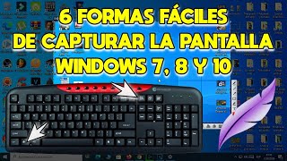 💻 Cómo Hacer CAPTURA DE PANTALLA en PC  6 Formas para Hacer SCREENSHOT en PC  Windows 7 8 y 10 ✅ [upl. by Elleuqram]