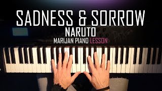 How To Play Naruto  Sadness amp Sorrow  Piano Tutorial Lesson  Sheets [upl. by Sabu]