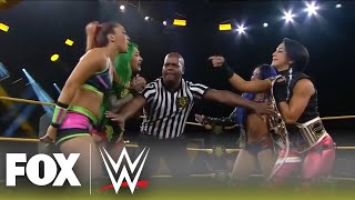 Bayley Sasha Banks retain Tag Team titles  NXT  WWE ON FOX [upl. by Jermayne152]