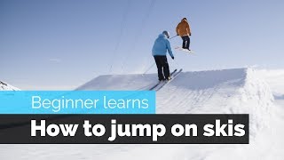 How to Jump on Skis  a Beginner Skiers Progression [upl. by Nosnek]