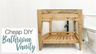 Cheap DIY Bathroom Vanity [upl. by Joly586]