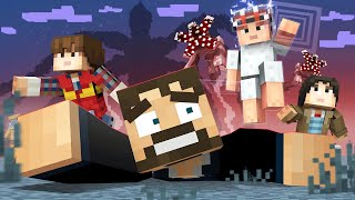 HIDE from the SCARY KIDS STRANGER THINGS Murder Run in Minecraft [upl. by Pomfrey]