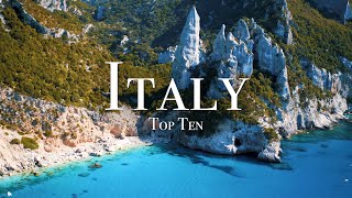 Top 10 Places To Visit In Italy  4K Travel Guide [upl. by Mirth]