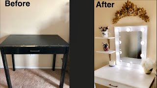 How to make your own vanity  DIY VANITY [upl. by Carvey]