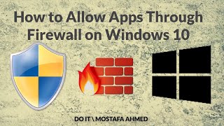 How to Allow Apps Through Firewall on Windows 10 [upl. by Meridel]