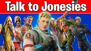 Talk to the Jonesies Fortnite Raz Challenges Where are all the Jonesies  All Jonesy locations [upl. by Nirrad]