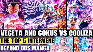 Beyond Dragon Ball Super Goku And Vegeta Brawl With Omega Cooliza The Top 5 Intervene To Help Goku [upl. by Charley]